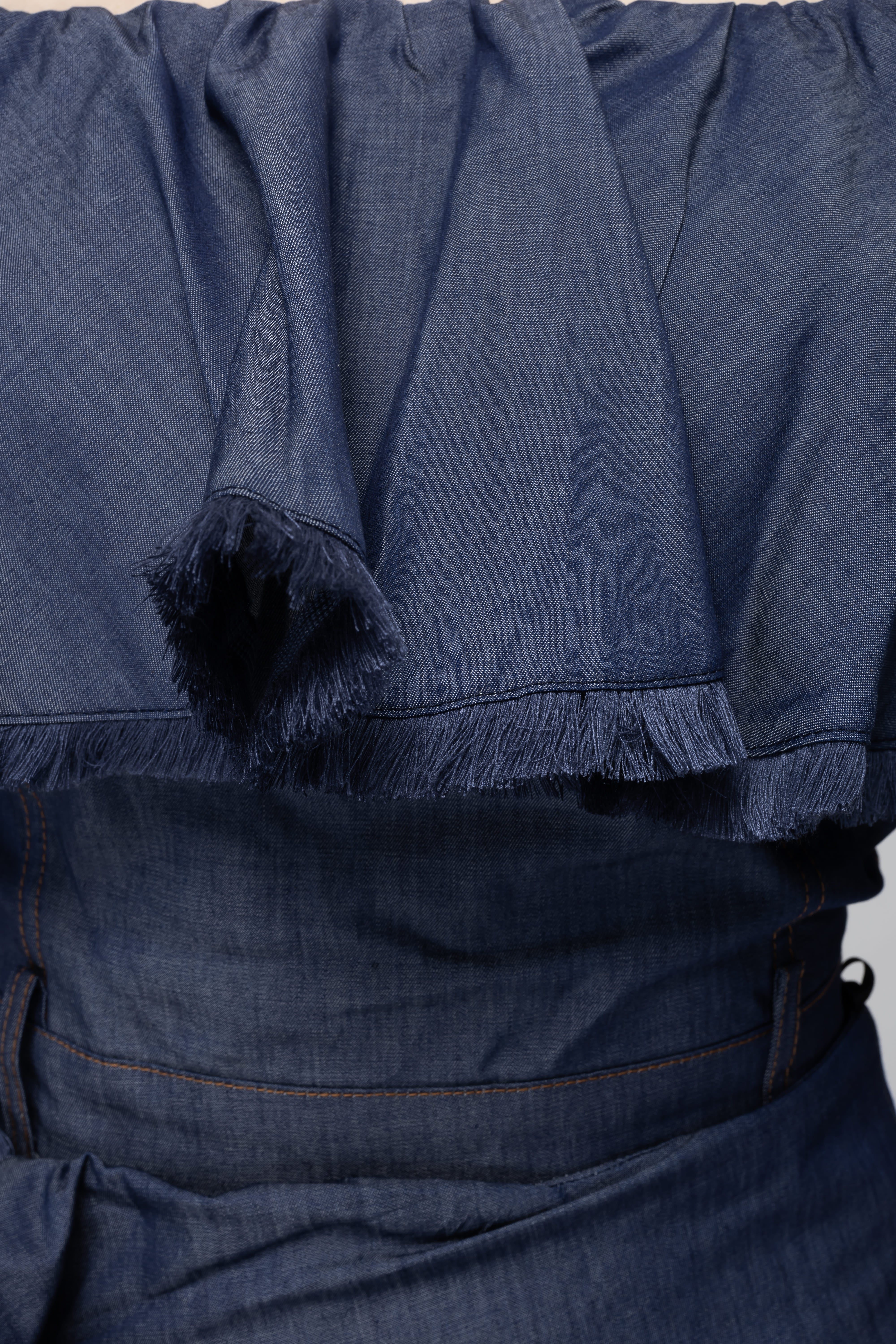 トップス M me eme Ruffle off shoulder denim tops M me eme／Ruffle off shoulder denim tops (eme10433) | All